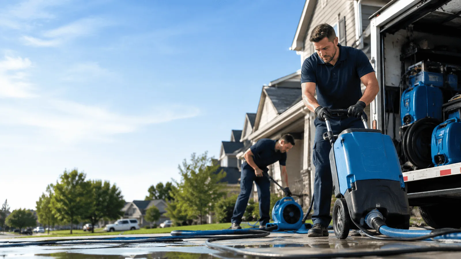 Dehumidification being performed in Lackawaxen, PA